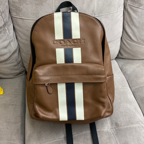 Coach Varsity Stripe Backpack | LIKE NEW - Picture 1 of 3